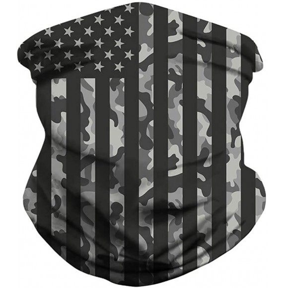 Balaclavas Stars and Stripes USA Flag Bandana Neck Gaiter Balaclavas Scarf Headband - Camouflage American Flag - C7197NKXRSA
