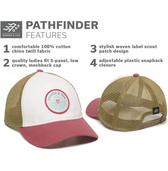 Baseball Caps Pathfinder Scout Patch Trucker Hat - White - C418OTE39SH
