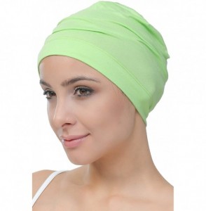 Baseball Caps Unisex Bamboo Sleep Caps for Cancer- Hair Loss - Chemo Caps - Apple Green - CI19283DAIE
