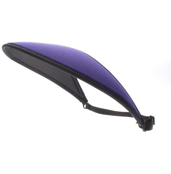 Visors Lites Adjustable Solid Color Sport Sun Visor - Purple - CI12E3BEASZ