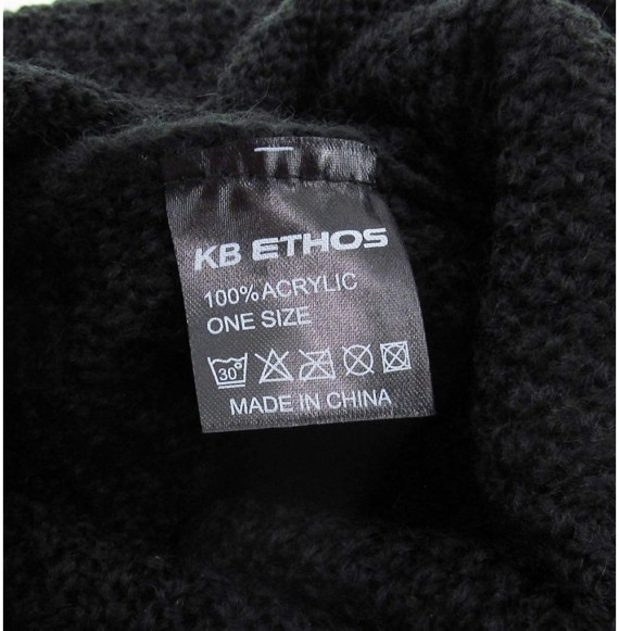 Skullies & Beanies Men Women Knit Winter Warmers Hat Daily Slouchy Hats Beanie Skull Cap - 5.06) Lightweight Baggy Black - CV...