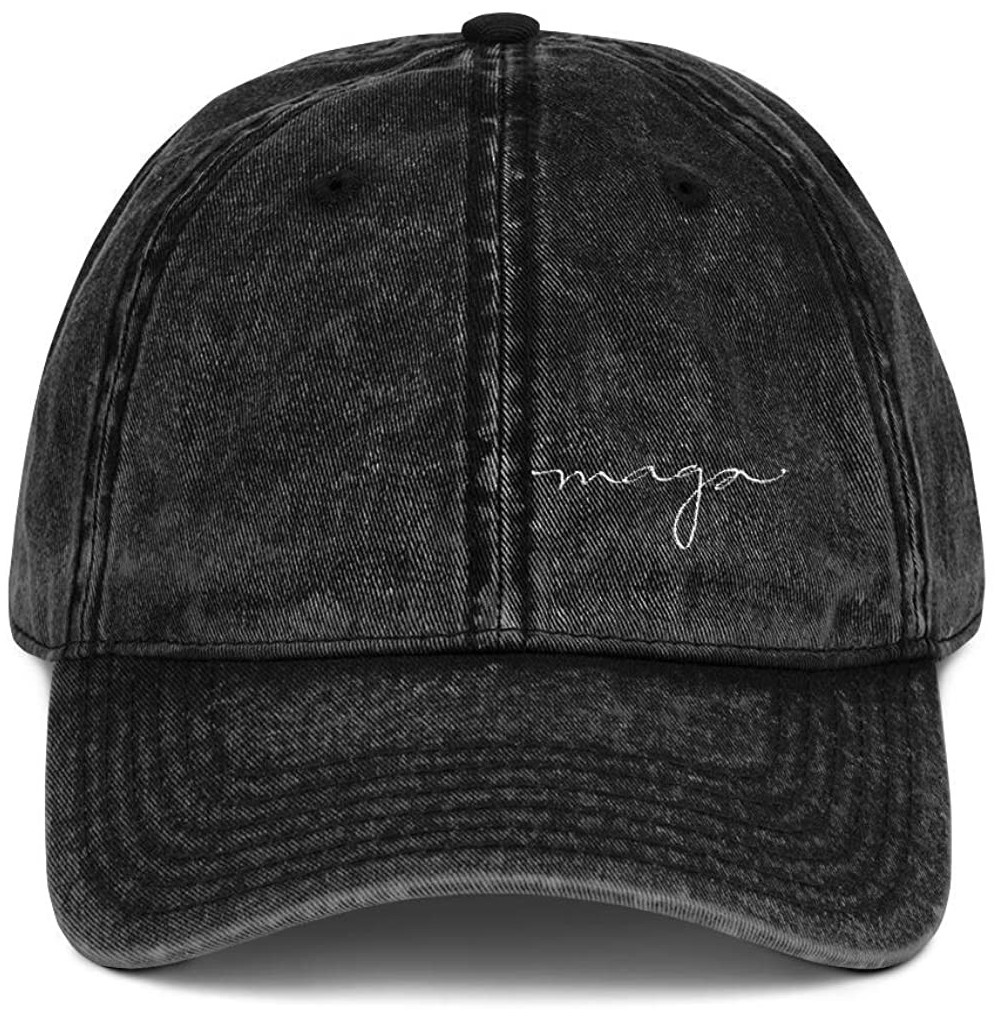 Baseball Caps Vintage MAGA Hat (Signature Edition) - Black - C718TO7CKZ0