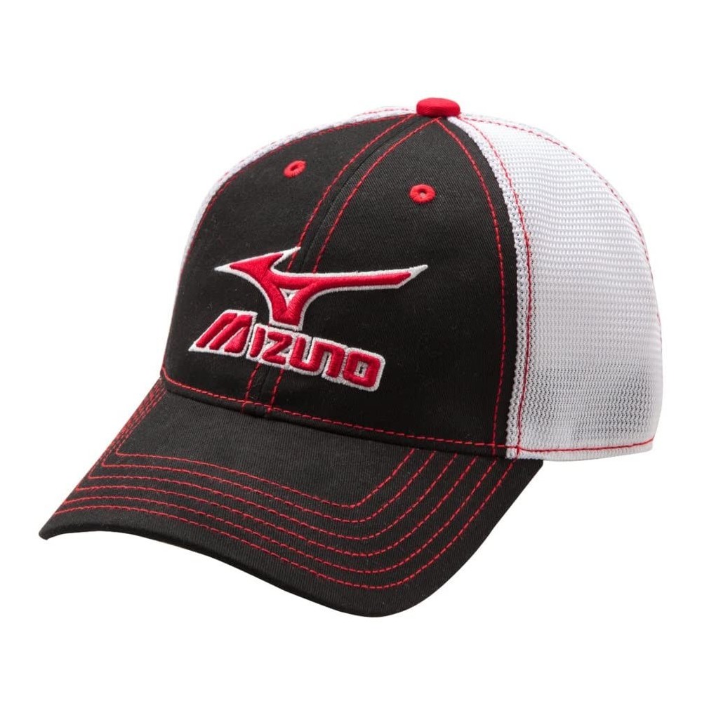 Baseball Caps Mesh Trucker Hat - Black-white - C611Z9X9VA9