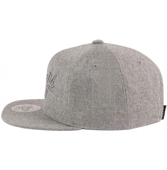 Baseball Caps Thuglife Embroidery Baseball Adjustable Snapback - Light Grey/Signature Logo - CQ195SDQ30I