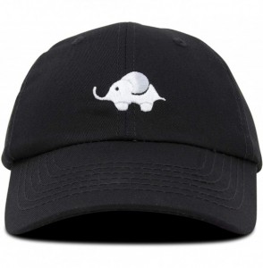 Baseball Caps Cute Elephant Hat Cotton Baseball Cap - Black - CL18LHOH073