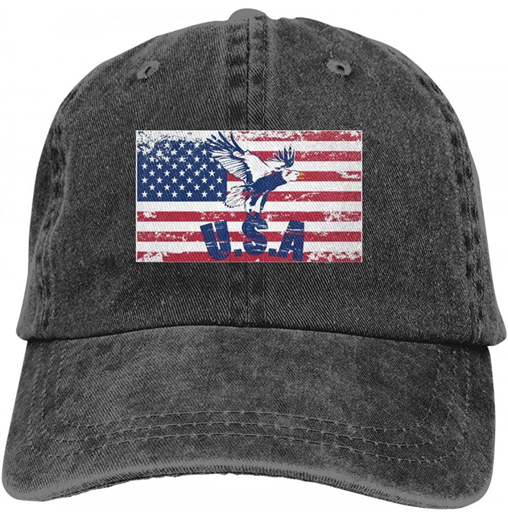 Baseball Caps Vintage Baseball Cap- Washed Dad Hat- Chinese Drago Printing- Adjustable Cap for Men Women - American Eagle Fla...