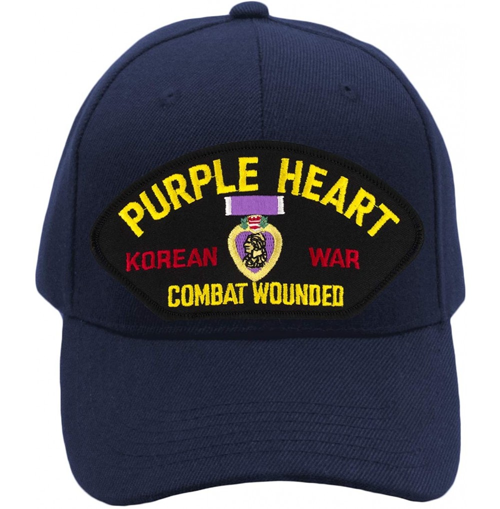 Baseball Caps Purple Heart - Korean War Veteran Hat/Ballcap Adjustable-Back One Size Fits Most - Navy Blue - CH18OZUMAG7