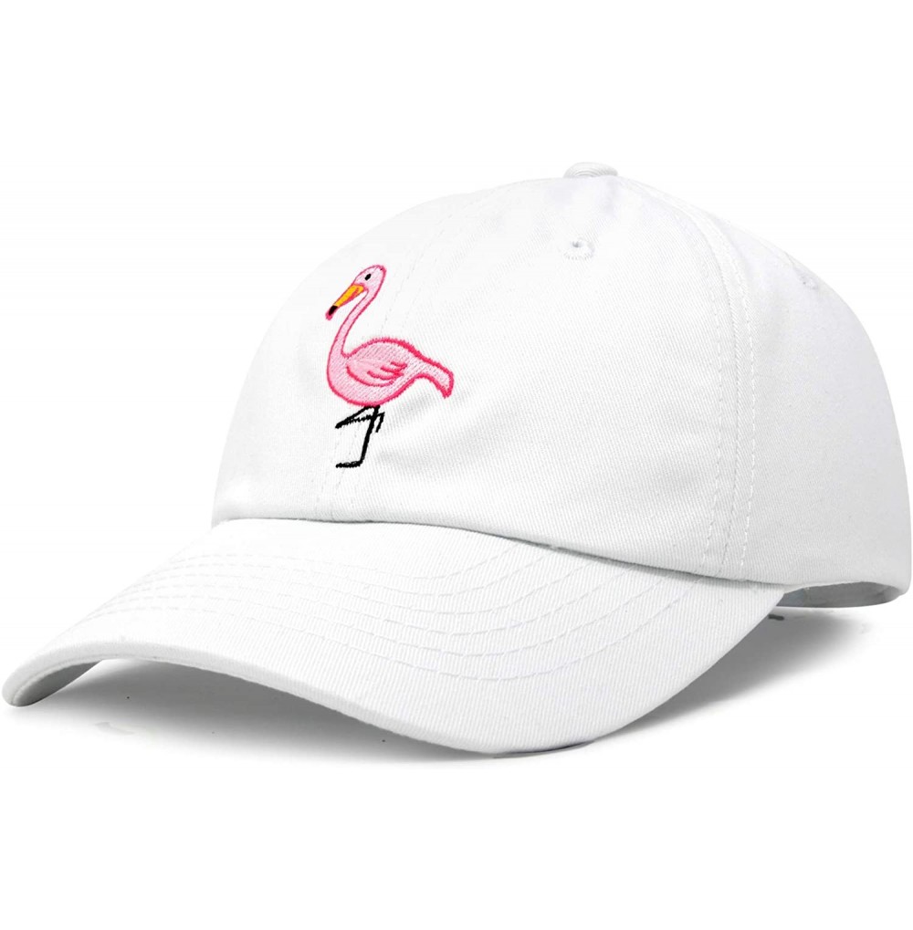 Baseball Caps Flamingo Hat Women's Baseball Cap - White - CA18M5ANL90