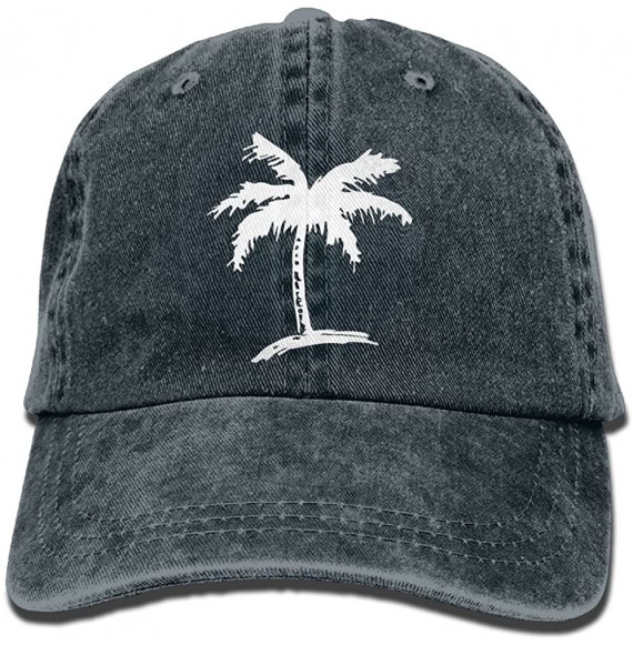 Baseball Caps Sports Denim Cap Palm Tree Men Women Snapback Caps Adjustable Baseball Cap - Navy - CH18DH2SIAD