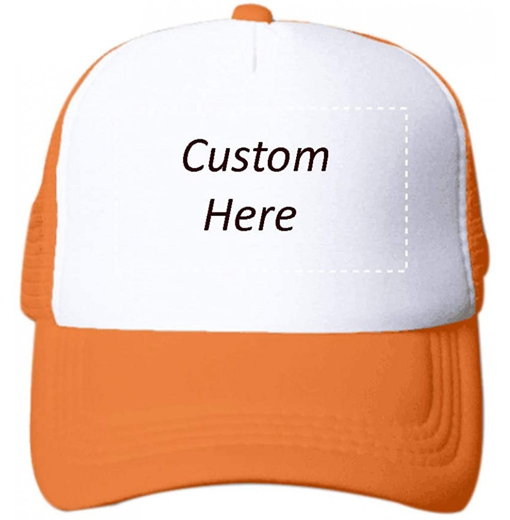 Baseball Caps Custom Hat- Customize Your Own Text Photos Logo Adjustable Back Baseball Cap for Men Women - C818LH275T7