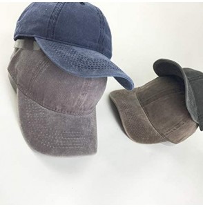 Baseball Caps Men Women Denim Custom Hip Hop Trucker Hat Add You Personalized Design to Baseball Caps - Coffee - CF18G54EC97