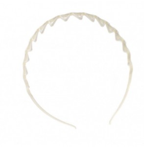 Headbands Women's Zig Zag Rake Headband (White) - White - C6186G2HETC