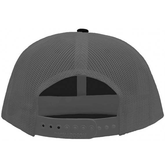 Baseball Caps Combat Infantry-Man Badge Embroidery Richardson Cotton Front and Mesh Back Cap Black/Charcoal - CQ1879C3CAC