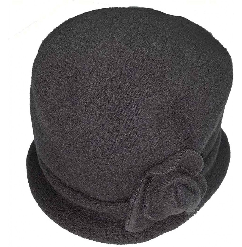 Fedoras Women's Spencer Wool Cloche Hat - Magnet Grey - CS195SLR6YS