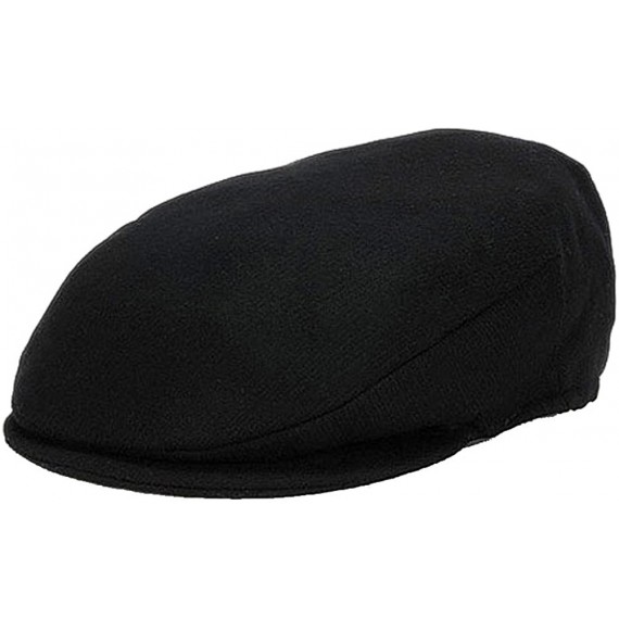 Newsboy Caps Men's Donegal Tweed Vintage Cap - Black Wool - CN11REIIIWP