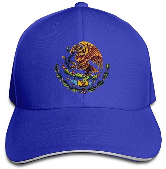 Skullies & Beanies Mexican Flag Unisex Fashion Adjustable Sandwich Baseball Cap/Hat Navy - Royalblue - CA186HQ00S7