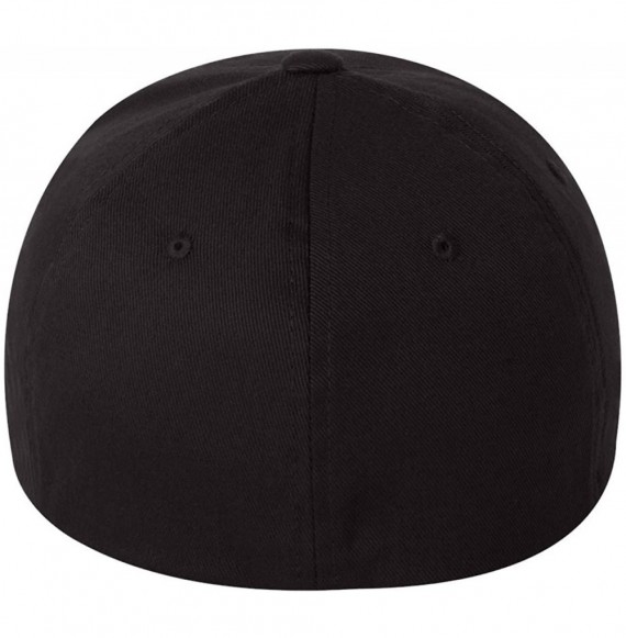 Baseball Caps St Patrick's Day Fitted Hat- Four Leaf Clover Flex Fit Baseball Hat - Full Clover - Black - CF18Q795I33