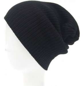 Balaclavas Fashion Men Women Beanie Knit Ski Cap Hip-Hop Winter Warm Unisex Wool Hat - Black - CR18I6H2E6G