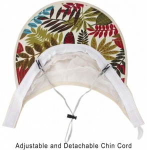 Visors Women's Wide Brim Sun UV Protection Visor Hats for Beach Fishing - Beige - CA18OTW2LAT