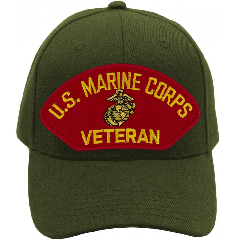 Baseball Caps US Marine Corps Veteran Hat/Ballcap Adjustable One Size Fits Most - Olive Green - CK18OMIC7U2