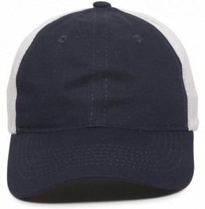 Baseball Caps Garment Washed Meshback Cap - True Navy/White - CG1832KQWM3