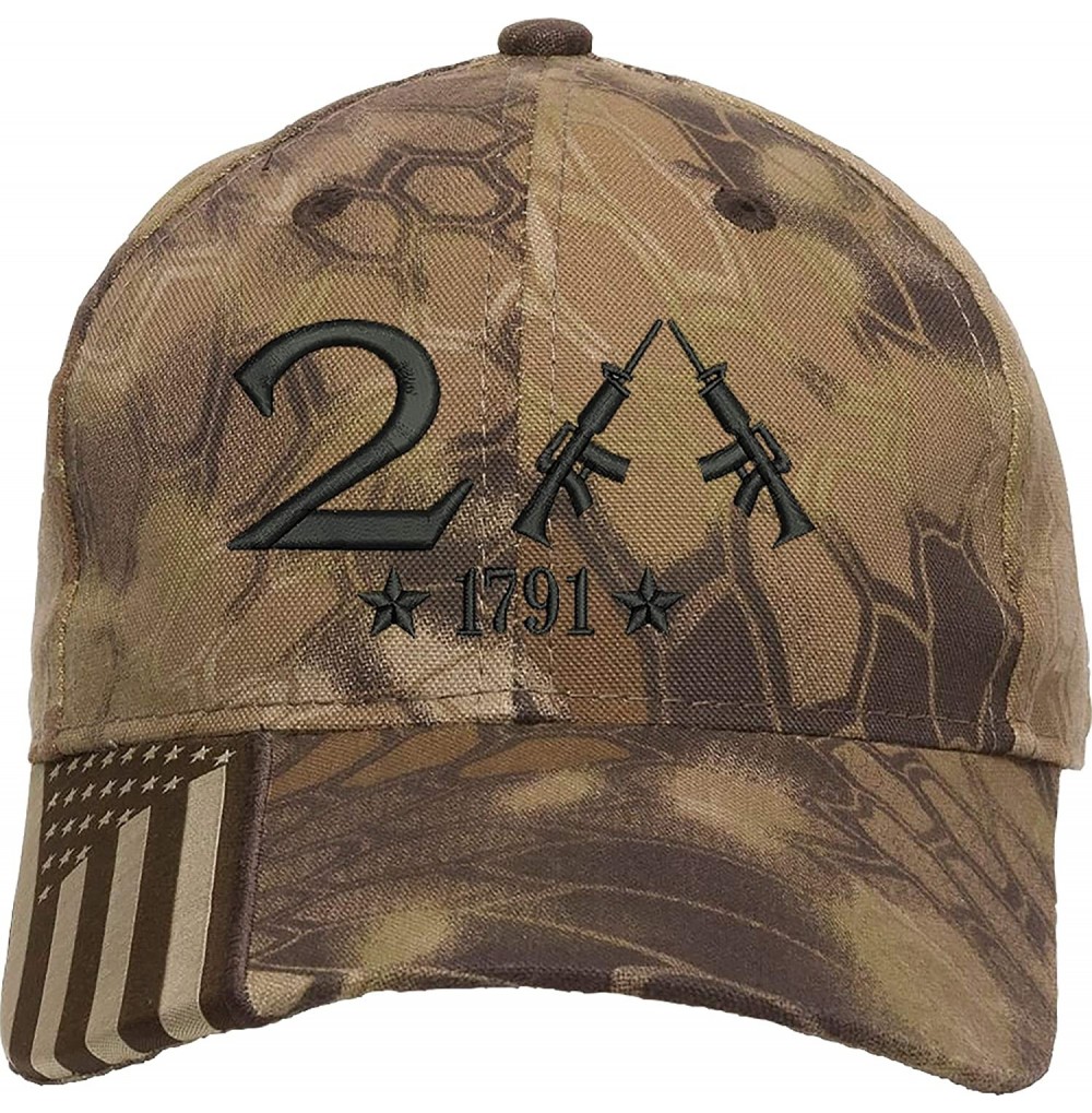 Baseball Caps Only 2nd Amendment 1791 AR15 Guns Right Freedom Embroidered One Size Fits All Structured Hats - Highlander - CW...