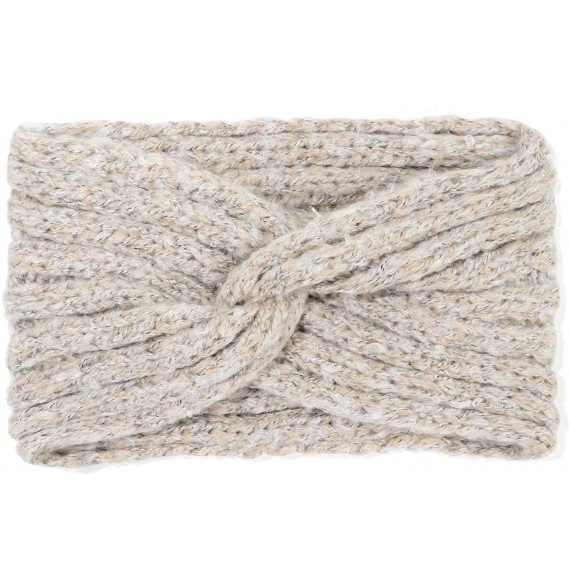 Cold Weather Headbands Knitted Headbands Winter Warm Ear Warmers Chunky Twist Crochet Head Wraps for Women (G - 3pcs) - C318Y...