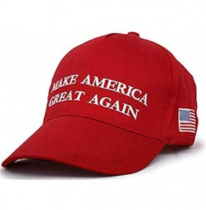 Skullies & Beanies 2 Pack Make America Great Again- USA Baseball Caps Donald Trump Hat MAGA Cap - 04 Red&black - CV18OAIK0NN