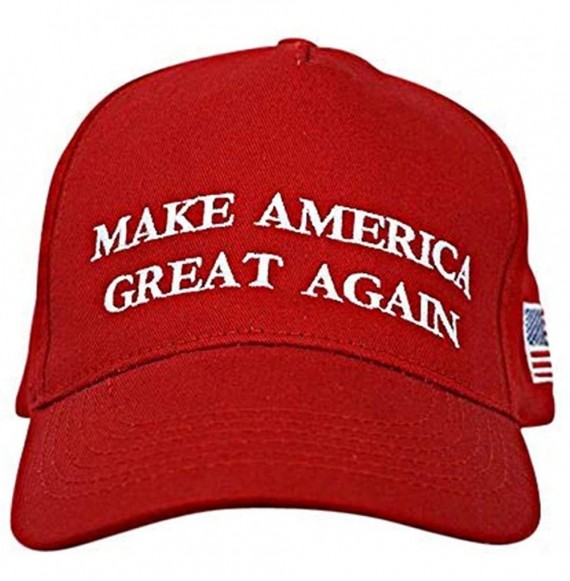 Skullies & Beanies 2 Pack Make America Great Again- USA Baseball Caps Donald Trump Hat MAGA Cap - 04 Red&black - CV18OAIK0NN