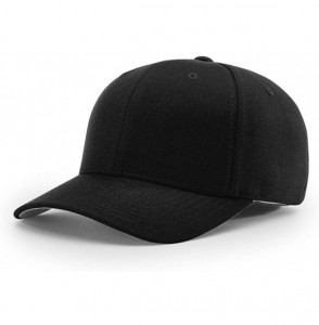 Baseball Caps 585 Wool Blend R-Flex Blank Baseball Cap FIT HAT - Black - CC1874KE9MX