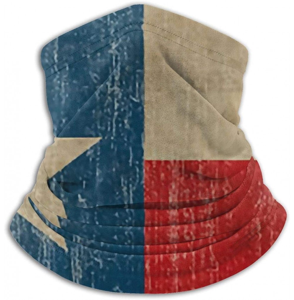 Balaclavas Neck Gaiter Headwear Face Sun Mask Magic Scarf Bandana Balaclava - Vintage Texas Flag - C41979MUI6S