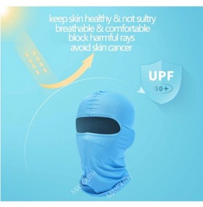 Balaclavas Balaclava Sun/uv face mask UPF 50+ ski mask Neck Gaiter face Scarf Outdoor Sports 3pack - Whitex3 - CS18CKALMLT