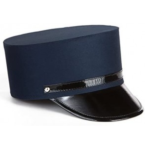 Baseball Caps Cotton Navy Blue Adult Train Engineer Conductor Hat - CW11TWAXC8R