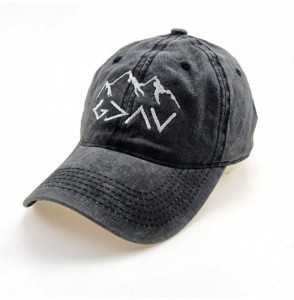 Baseball Caps Embroidered Baseball Cap Denim Hat for Men Women Adjustable Unisex Style Headwear - C-charcoal - CP18ACC9ILL