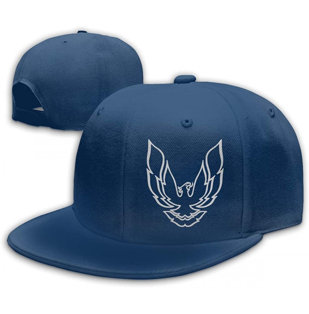 Baseball Caps Men&Women Baseball Hat Pontiac Firebird Logo Baseball Cap Black - Navy - CF18KZT5YMG
