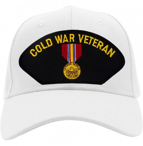 Baseball Caps National Defense Service Medal - Cold War Veteran Era Hat/Ballcap Adjustable One Size Fits Most - White - CY18S...