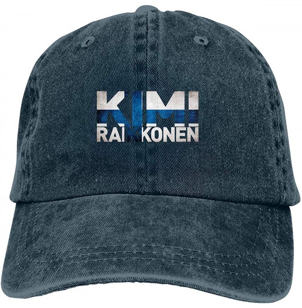 Baseball Caps Kimi Raikkonen Sports Denim Cap Adjustable Snapback Casquettes Unisex Plain Baseball Cowboy Hat Black - Navy - ...