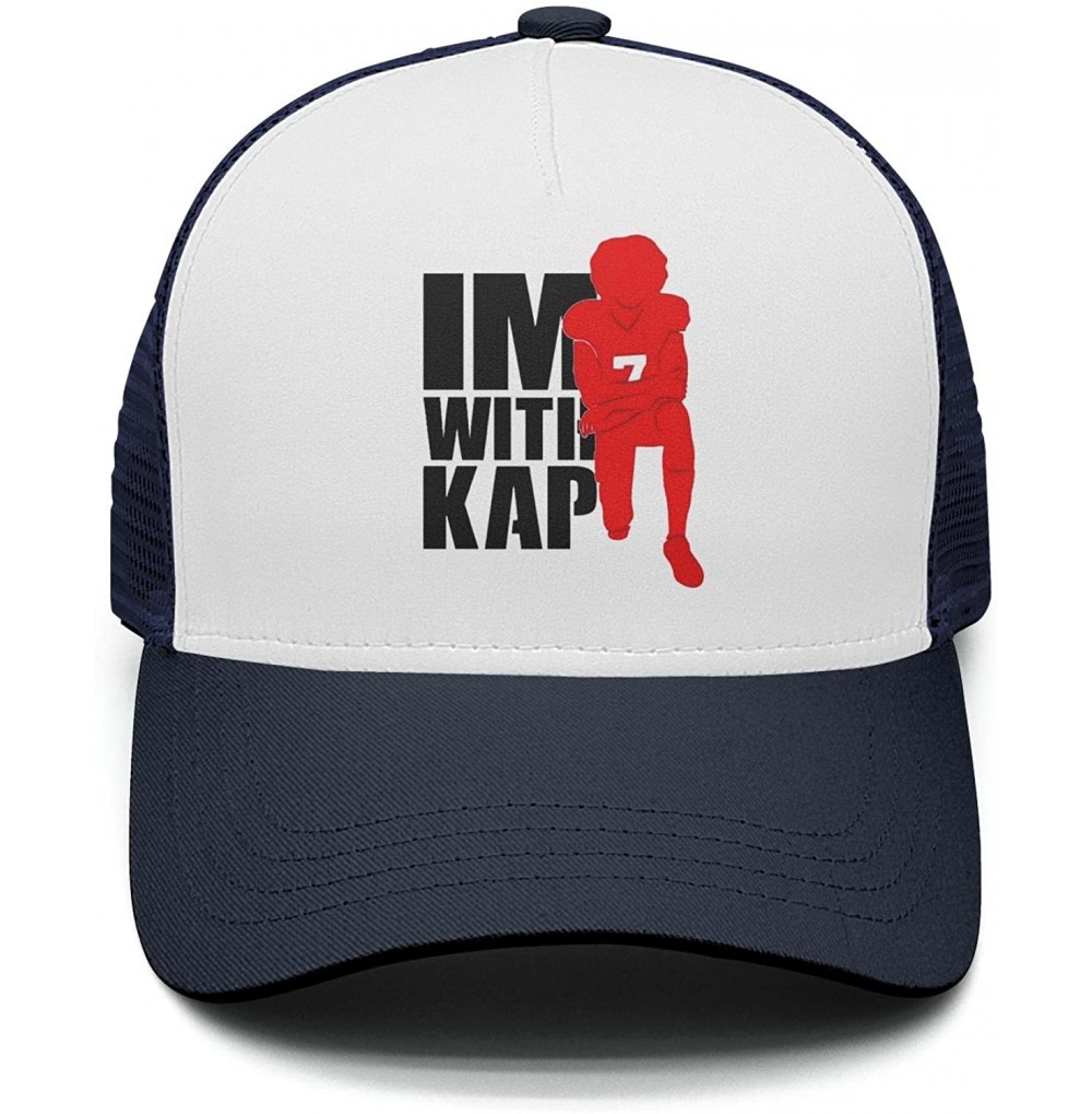 Baseball Caps ImWithKap Flat-Brim Baseball Caps Unisex Adjustable Hat - Imwithkap-1 - C418GH92UW2