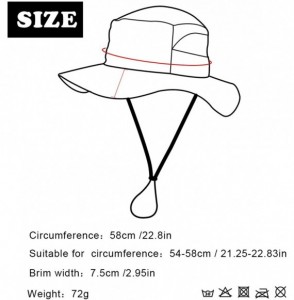 Sun Hats Fishing Hat Anti-UV Breathable Light Protection Hat Wide Brim Beach Hat - Khiki - CM18OZ5X8SL