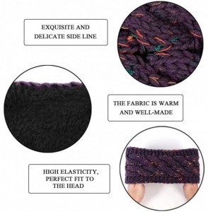 Cold Weather Headbands Womens Ear Warmers Headbands Winter - Confetti- Purple(1 Pack) - C318XS0A5DC