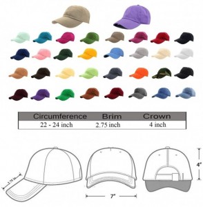 Baseball Caps Baseball Caps Dad Hats 100% Cotton Polo Style Plain Blank Adjustable Size - Yellow Camo - CK18IKHZDDW