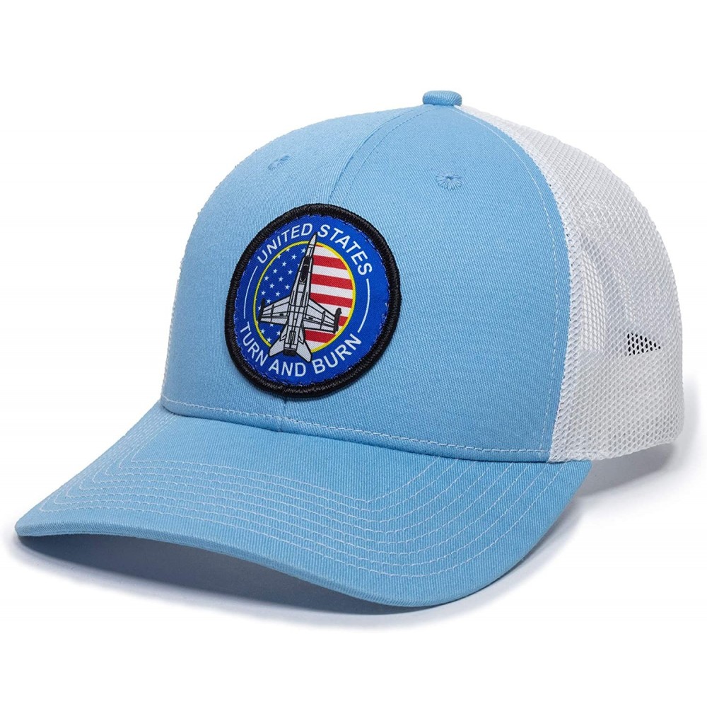 Baseball Caps Navy American Scout Patch Trucker - Light Blue/White - CH18AEL9RHX