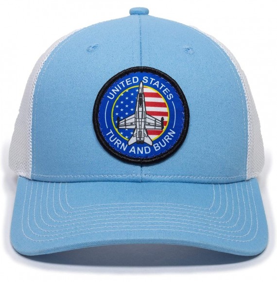 Baseball Caps Navy American Scout Patch Trucker - Light Blue/White - CH18AEL9RHX