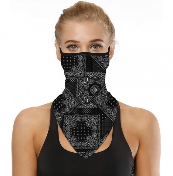 Balaclavas Unisex Face Mask Scarf Balaclavas Ear Hangers Non Slip Bandana Neck Gaiter Face Cover for Dust-Sport-Outdoor - CP1...