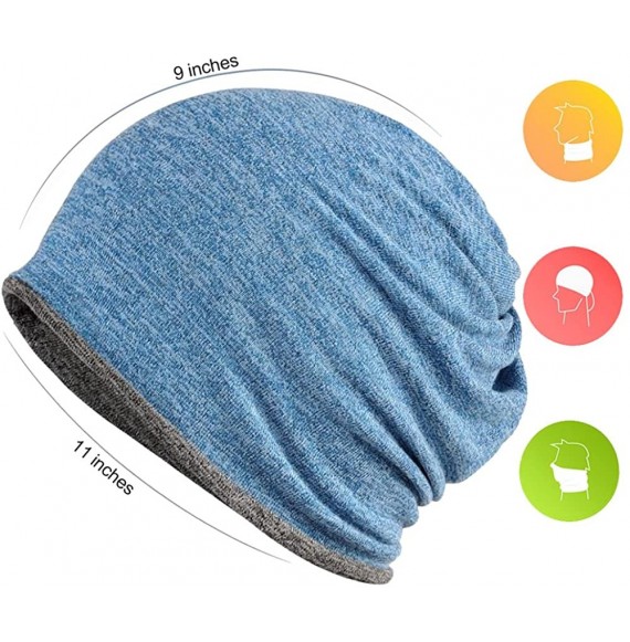 Skullies & Beanies 2 Pack Multifunction Slouchy Beanie for Jogging- Cycling - 3 - CD189HKCEHT