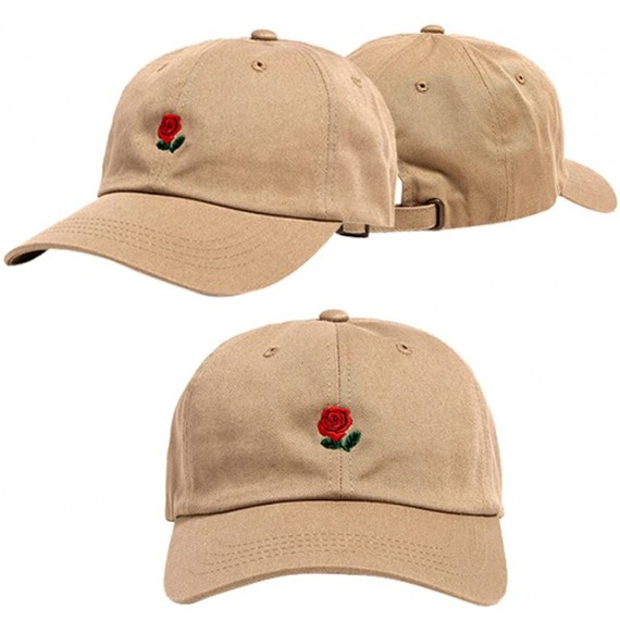 Skullies & Beanies Unisex Embroidery Baseball Cap Dad Hat Boys Girls Hip Hop Hats Sport Sun Hat - Khaki - C7193Y5YZ3Z