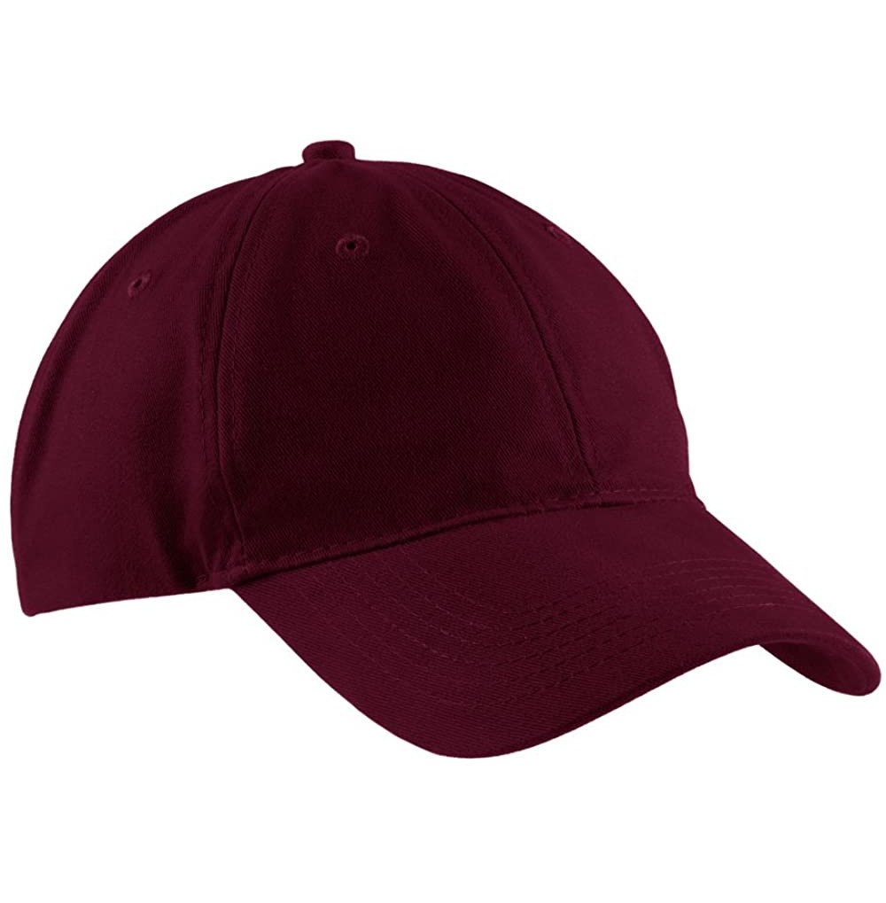 Baseball Caps Brushed Twill Low Profile Cap in - Maroon - CG11VQ4RT23