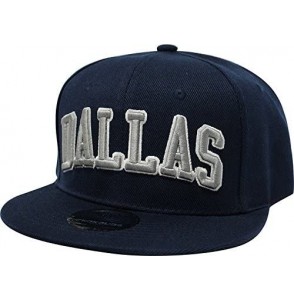 Baseball Caps Team Color City Name Black Snapback Embroidered Baseball Football Snapback Hat Unisex - Cs101 Dallas - CD185LTKWU7