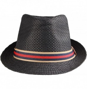 Fedoras Vintage Unisex Fedora Hat Classic Timeless Light Weight - 0197 - Black - CL18GM7ACUI