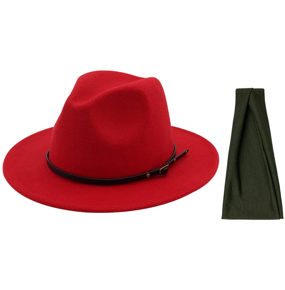 Sun Hats Women Straw Panama Hat Felt Fedora Beach Sun Hat Vintage Headband Wide Brim Straw Roll up Hat UPF 30+ - C91947MRQX7